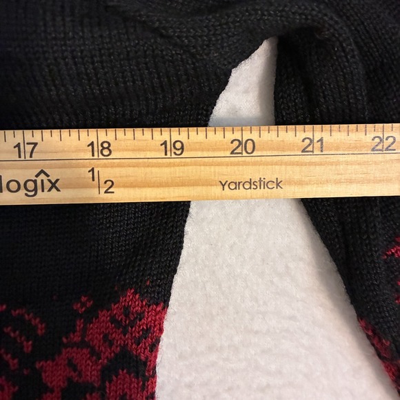 Dale Of Norway Wool Knit Cardigan Sweater Womens M Metal Button Scallop Hem - Picture 9 of 11